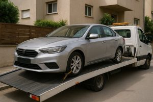 גרירת רכב מחניה פרטית ביהוד